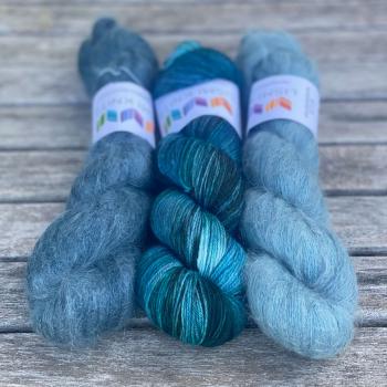 Petite Provence – Großes Garnset - Harbor Blue/Dusty Ice/Deep Sea