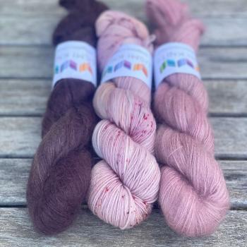 Petite Provence – Großes Garnset - Antique Rose light/Aubergine/Field Rose
