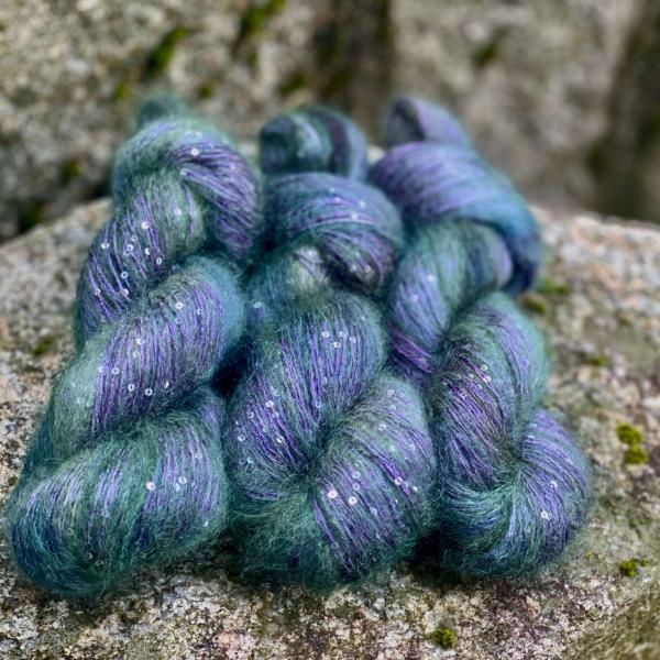mohair-seide-Pailetten-handgefärbt